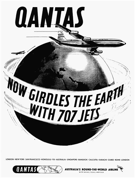 Qantas Enters The Jet Age With The Boeing 707