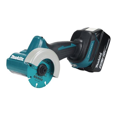 Makita 18v 2x5 0ah Li Ion Brushless Cutter 76mm Dmc300rtj Cordless