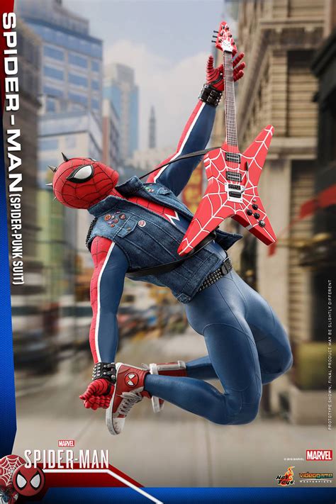 Hot Toys Spider Man Action Figure Sees The Wall Crawler In His Spider Punk Suit