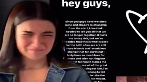 Charli Damelio Confirms Breakup With Chase Hudson Youtube