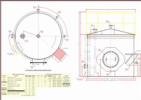 Tanque De Almacenamiento En Autocad Descargar Cad Kb Bibliocad