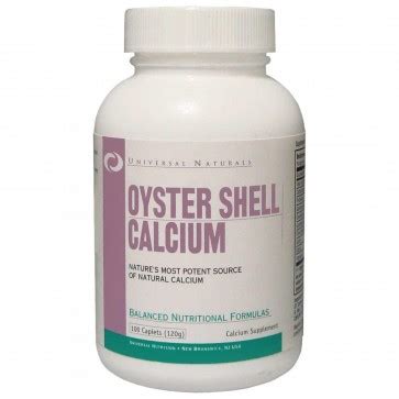 Universal Nutrition Oyster Shell Calcium 100 Capsules - Mineral Supplements