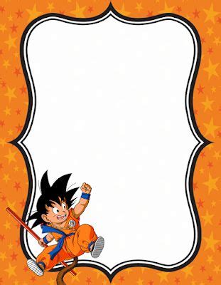 Invitaciones Dragon Ball Z