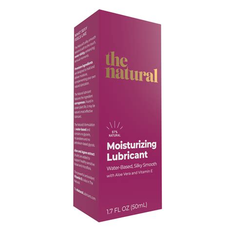 Natural Moisturizing Body Lube With Carrageenan Water Based Vitamin E