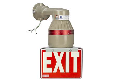 Larson Electronics 26w Explosion Proof Compact Fluorescent Exit Sign 1800 450 Lumens Class