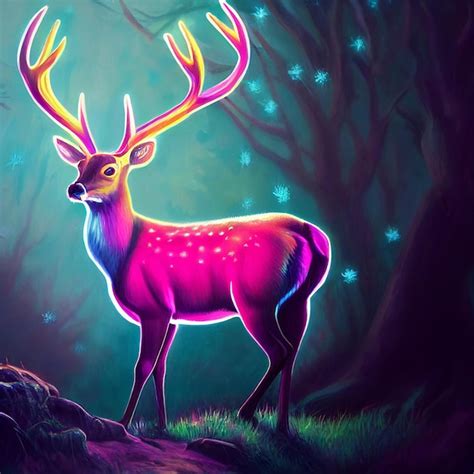 Premium Photo Cute Animal Little Pretty Colorful Deer Portrait From A