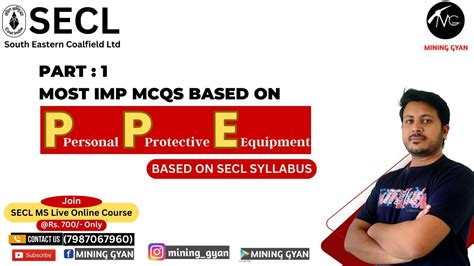 Secl Ms Exam Expected Mcqs Part Based On Personal Protective