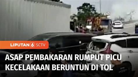 VIDEO Kecelakaan Beruntun Di Km 253 Tol Pejagan Akibat Tebalnya Asap