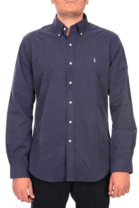 Ralph Lauren Mens Slim Fit Cotton Twill Button Down Shirt Buy Online