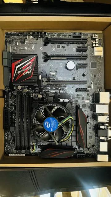 asus  pro gaming motherboard lga ddr atx   cpu fitted ps