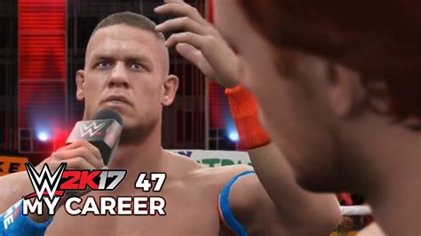 Wwe 2k17 My Career Mode Ep 47 Promo Battle With John Cena Youtube