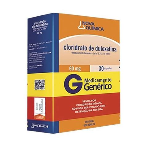 Para Que Serve O Remédio Cloridrato De Duloxetina - Cloridrato de Duloxetina 60mg, caixa com 30 cápsulas gelatinosas de ...
