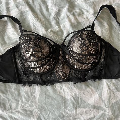 Black Lace Honey Birdette Bra Depop