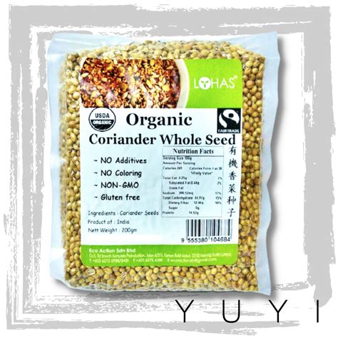 LohasOrganic Coriander Whole Seed 200g