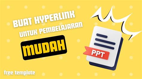 Power Point Hyperlink Cara Membuat PPT Interaktif Free Template