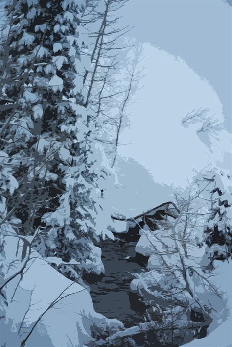 Snowy Creek By Sarnamia On Deviantart