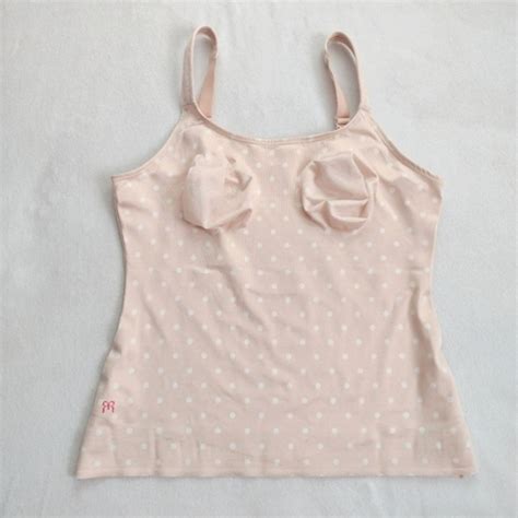 Ruby Ribbon Intimates Sleepwear Ruby Ribbon Original Cami 4 Nude Polka Dot Support Cami