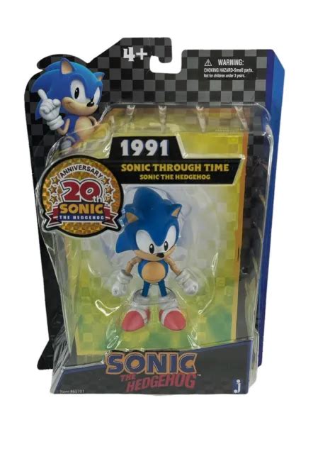 Sonic The Hedgehog Sonic Through Time Figure Th Anniversary New