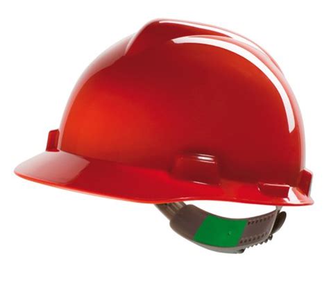 Msa V Gard Safety Helmet Red