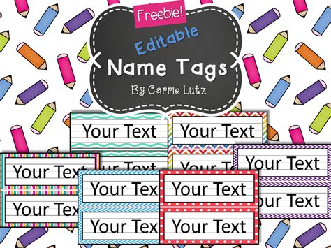 Free Printable Crayon Name Tags - Free Printable