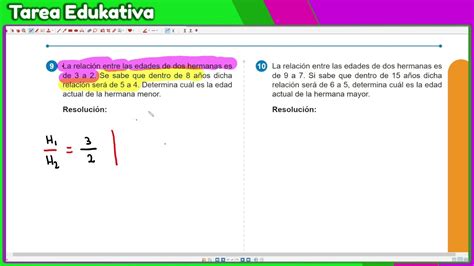 Explicando Tareas La Relaci N Entre Las Edades De Dos Hermanas Es