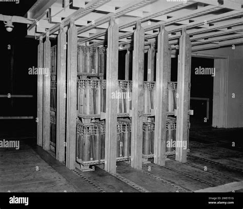 Ammunition Storage Aboard Uss Suribachi Ae 21 Circa In Early 1966