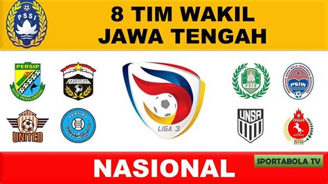 RESMI INILAH 8 TIM WAKIL JAWA TENGAH DI LIGA 3 NASIONAL 2023 2024