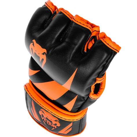 Перчатки ММА Venum Challenger - Neo Orange/Black купить с доставкой по ...