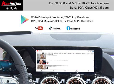 Wireless Apple Carplay MBUX Mercedes EQA Android Auto Full Scree