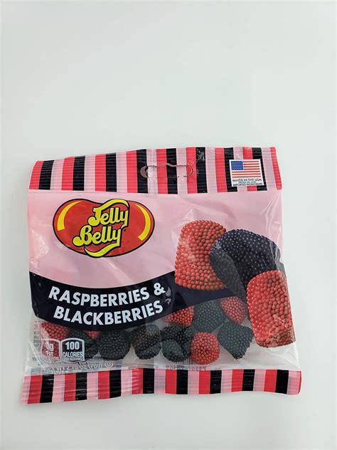 Jelly Belly Raspberries And Blackberries 2 75 Ounce Bag 1 Bag Grocery And Gourmet