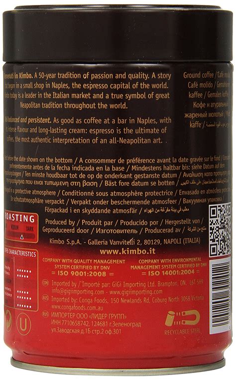 Kimbo Espresso Italiano Espresso Napoletano Ground Coffee Oz Pack