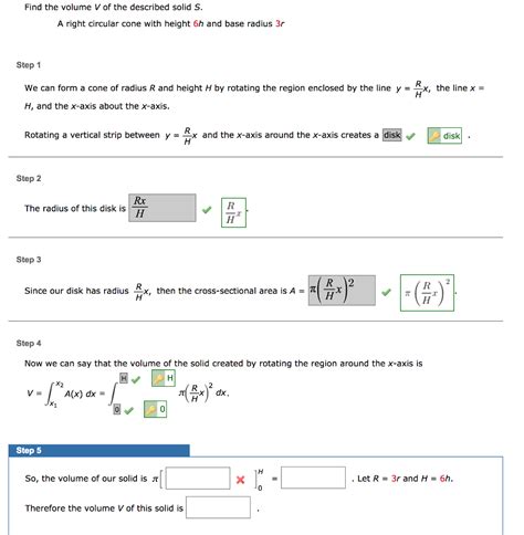 Solved Find The Volume V Of The Described Solid S A Right Chegg