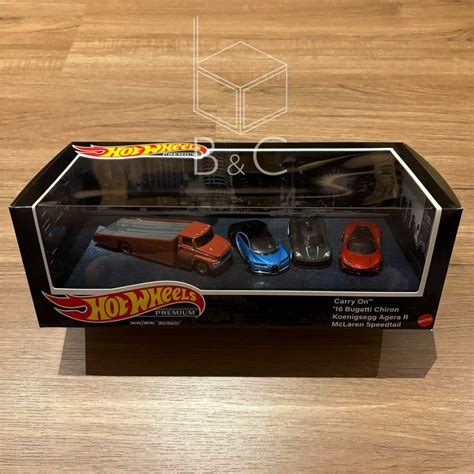 Hot Wheels Premium Exotic Envy Box Set Gmh Bugatti Chiron Koenigsegg Agera Mclaren