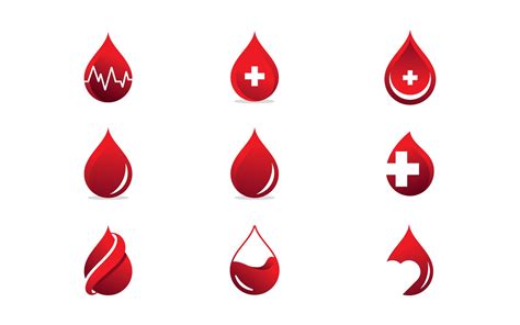 Blood Donors Icon Blood Logo Vector Illustration V12