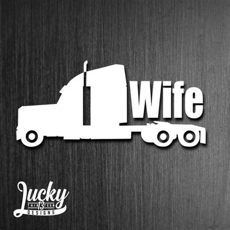 Spoiled Truckers Wife Vinyl Decal Sticker Etsy