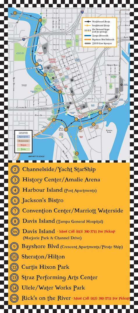 Tampa Riverwalk Map