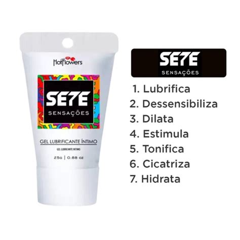 Gel Anal Dessensibilizante Sete Sensações 25g Hot Flowers Lubrificante Íntimo à Base d Água