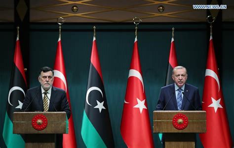 Turkey Libya To Enhance Cooperation In Eastern Mediterranean Turkish President Xinhua