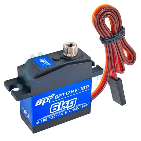 Сервомотор SPT Servo SPT17HV-180 (180°, 6 кг*с*см) купить по низкой ...