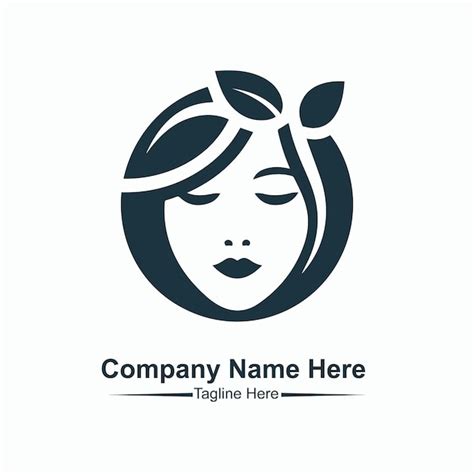 Spa Logo Simple Woman Face Logo Icon Vector Woman Face Logo Design