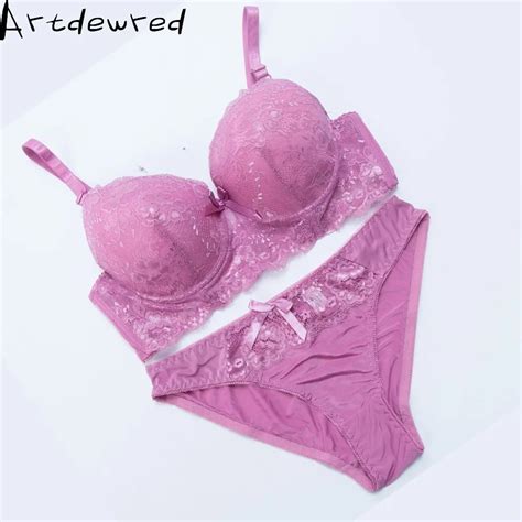 Mulheres Rendas Push Up Suti Conjunto Sexy Briefs Define Roupa Interior Feminina Lingerie