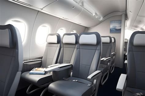 premium photo  rendering   interior   boeing