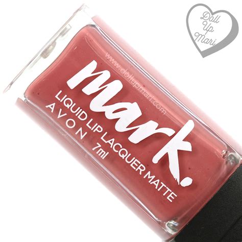 AVON MARK Liquid Lip Lacquer Matte M Naked Crush Review Swatch Price Doll Up Mari