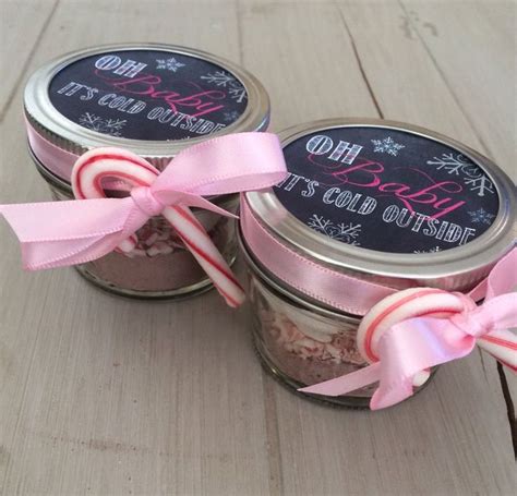 Hot Chocolate Baby Shower Wedding Favor With Chalk Label Teacher