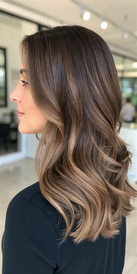 Smokey Brunette Hair Color Ideas Ashy Espresso Balayage Trends