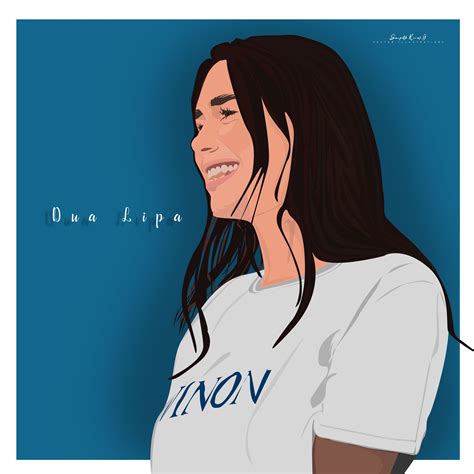 Dua Lipa Vector Illustration Vector Illustration Illustration