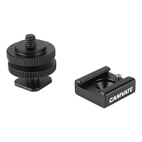 CAMVATE Hot Cold Shoe Mount Tripod Screw To Flash Hot