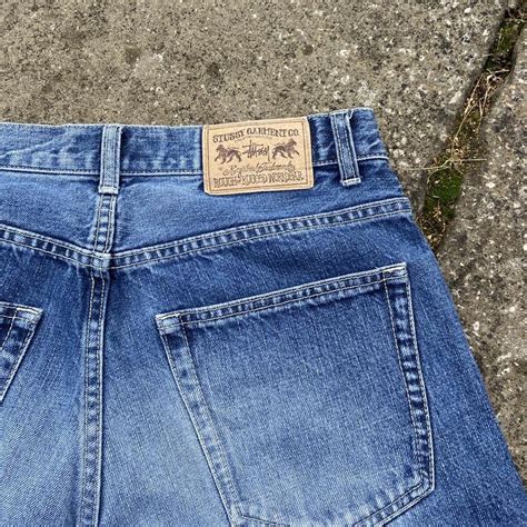 Vintage Stussy Denim Shorts Jorts Jean Shorts Depop