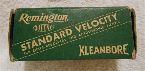 Rare Vintage Empty Remington Kleanbore Standard Velocity Long Bullet