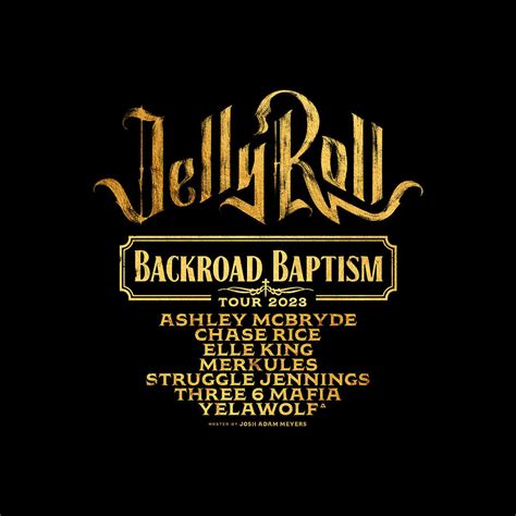 Jelly Roll Backroad Baptism Tour Ys Digital Art By Yusuf